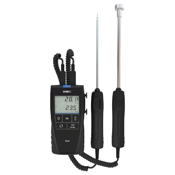 Thermomètre portable PT100, 2 voies (-100 à +400°C)-Lire la description
