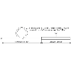 Sonde Pt100x2 3 fils Ø6x0,4mm lg200mm, câble 1m PFA/PFA