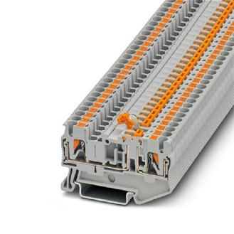 Bloc de jonction sectionnable, Push-in, 0,14-4mm², 20A, 400V, gris-Lire la description