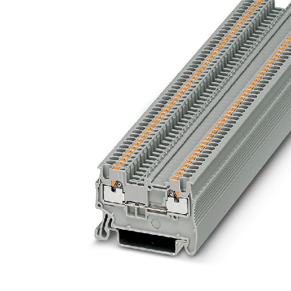 Bloc de jonction simple, Push-in, 0,14 - 1,5mm², gris-Lire la description