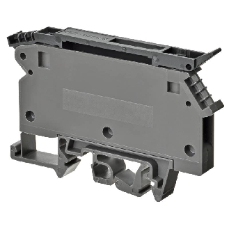 Bloc de jonction porte-fusible 4.0mm², Bornes à vis, gris foncé-Lire la description