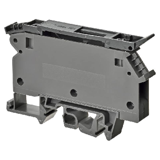 Bloc de jonction porte-fusible 4.0mm², Bornes à vis, gris foncé-Lire la description