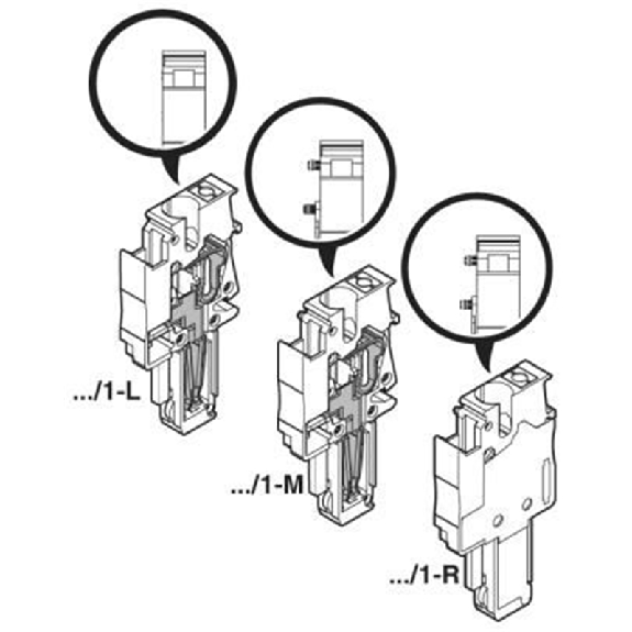 Bloc de jonction enfichable, Push-in, 3 pôles, 0,2 - 6 mm², gris-Lire la description