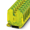 Bloc de jonction de protection, vissé, 1,5mm² - 35mm², vert/jaune