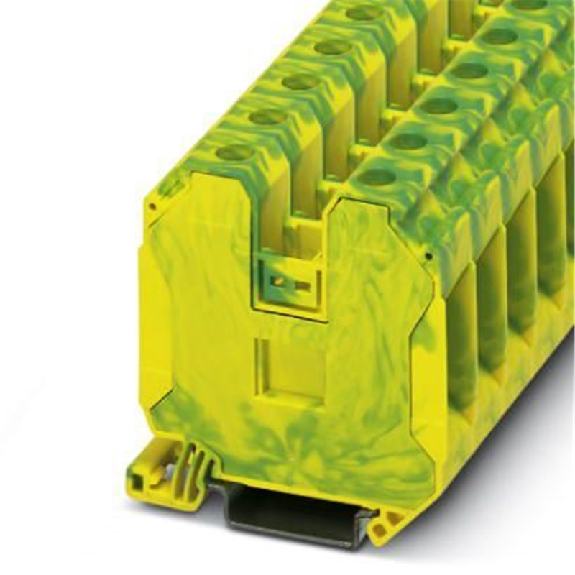 Bloc de jonction de protection, vissé, 1,5mm² - 35mm², vert/jaune-Lire la description