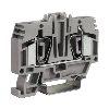 Bloc de jonction de passage, à ressort, 6mm², 41A, 800V, gris (A5)