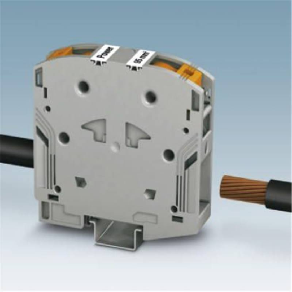 Bloc de jonction simple, Power-Turn, 10mm² - 70mm², gris-Lire la description