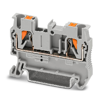 Bloc de jonction simple, Push-in, 0,14 - 4mm², 24A, 800V, gris-Lire la description