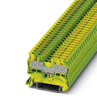 Bloc de jonction de protection Push-in, 0,14 - 2,5mm², vert/jaune-Leggi tutto