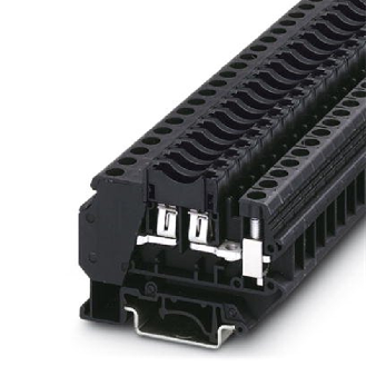 Bloc de jonction pour fusible plat, 0,2 - 6 mm², noir-Lire la description