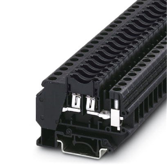 Bloc de jonction pour fusible plat, 0,2 - 6 mm², noir-Lire la description