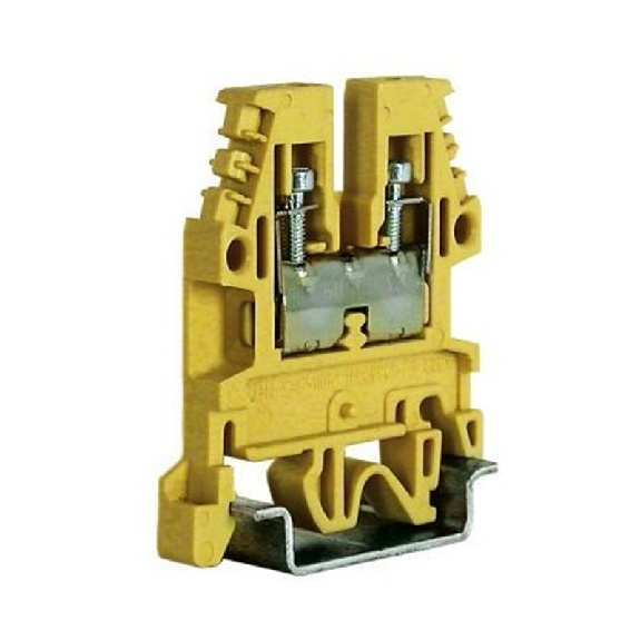 Bloc de jonction de passage, à vis, 2.5mm², 24A, 690V, beige (A3)-Lire la description