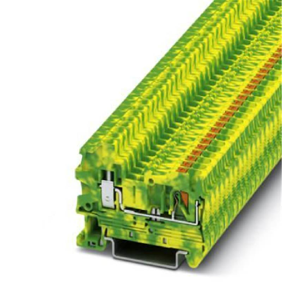 Bloc de jonction de protection, Push-in, 0,14mm² - 4mm², vert/jaune-Lire la description