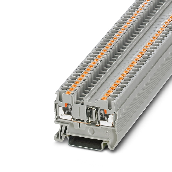 Bloc de jonction simple, Push-in, 0,14-4mm², 0.5A, 800V, gris Bloc de jonction simple, Push-in, 0,14-4mm², 0.5A, 800V, gris-Lire la description