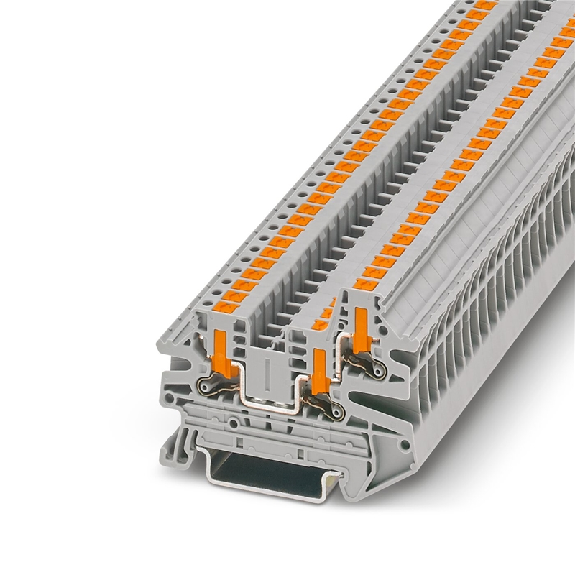 Bloc de jonction simple, 800V, 24A, Push-in, 0,14 - 4mm², gris-Lire la description
