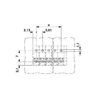 Bloc de jonction pour C.I. 9A, 1,5mm², Pas: 3,81mm, 12 pôles, Push-in-Lire la description