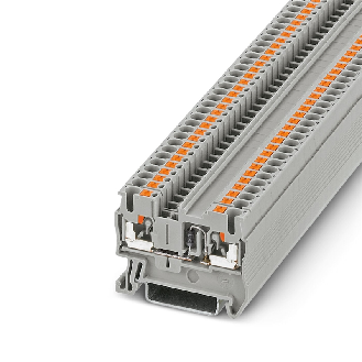 Bloc de jonction simple, Push-in, 0,14-4mm², 0.5A, 800V, gris-Lire la description