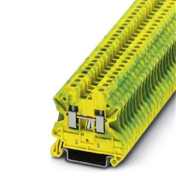 Bloc de jonction simple, vissé, 0,14mm² - 4mm², vert/jaune-Lire la description