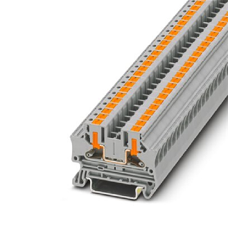 Bloc de jonction simple, 800 V, 24 A, Push-in, 0,2 - 6mm², gris-Lire la description
