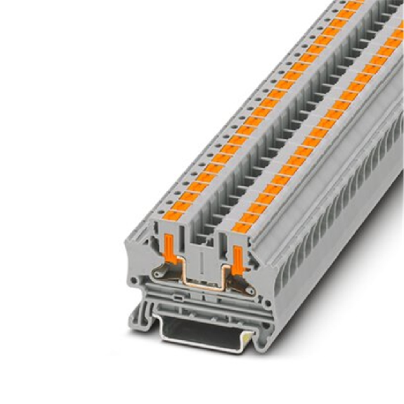 Bloc de jonction simple, 800 V, 24 A, Push-in, 0,2 - 6mm², gris-Lire la description