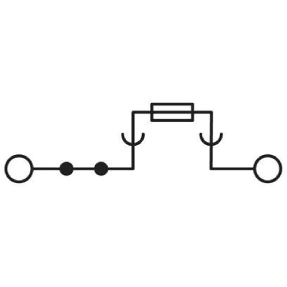 Bloc de jonction-fusibles, Push-in, 0,2 - 6mm², fusible: G / 5 x 20-Lire la description