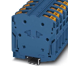 Bloc de jonction simple, Push-in, 25mm² - 95mm², bleu