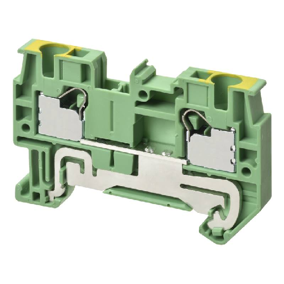 Borne simple étage 4,0mm², Push-In +, V/J, 2 pts de connexion-Lire la description