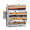 Bloc de jonction à 2 étages, 0,14 - 4 mm², Push-in, gris