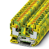 Bloc de jonction simple, Push-in, 0,5 - 16mm², vert/jaune