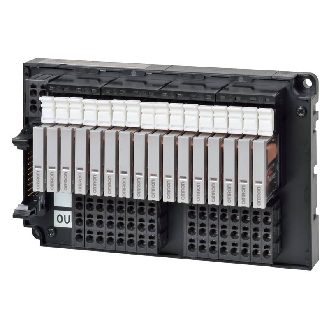 Bloc relais, interface de sorties PLC, 16 canaux, NPN, push-in-Lire la description