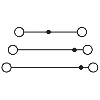 Bloc de jonction à 3 étages, Push-in, 0.14 - 1.5mm², gris