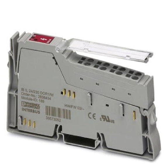 Bloc de jonction 1 sortie relais 24Vac, 230Vac, IP20, Inline-Lire la description