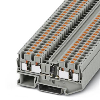 Bloc de jonction, avec diode, Push-in, 0,2 - 6mm², gris