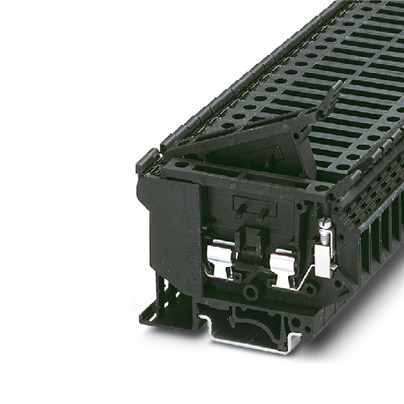 Bloc de jonction porte-fusible pour cartouche G, 0,2 - 4 mm², noir-Lire la description