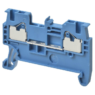 Borne simple étage 1.5mm², Push-In +, bleu, 2 pts de connexion-Lire la description