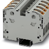 Bloc de jonction simple, Push-in, 6mm² - 35mm², gris