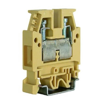 Bloc de jonction de passage, à vis, 10mm², 57A, 1000V, beige, (B6)-Lire la description