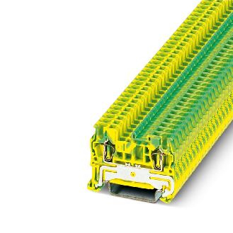 Bloc de jonction simple, à ressort, 0,08-4mm², vert/jaune-Lire la description
