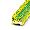 Bloc de jonction simple, à ressort, 0,08-4mm², vert/jaune