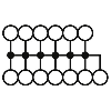 Bloc distributeur, 13 connexions, Push-in, 0,14 - 4mm², noir