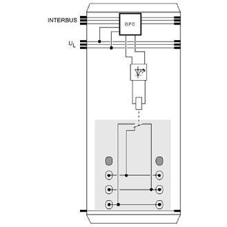 Bloc de jonction 4 sorties relais, 24Vdc, 230Vac, IP20, Inline-Lire la description