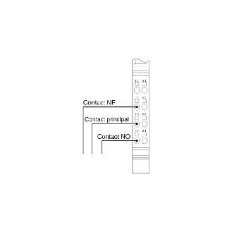 Bloc de jonction 4 sorties relais, 24Vdc, 230Vac, IP20, Inline-Lire la description