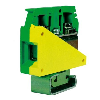 Bloc de jonction de terre, à vis 50 mm², vert/jaune