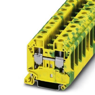 Bloc de jonction, vissé, 1,5mm² - 25mm², vert/jaune-Lire la description