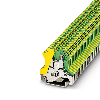 Bloc de jonction de protection, à vis, 0,2 - 4 mm², vert/jaune