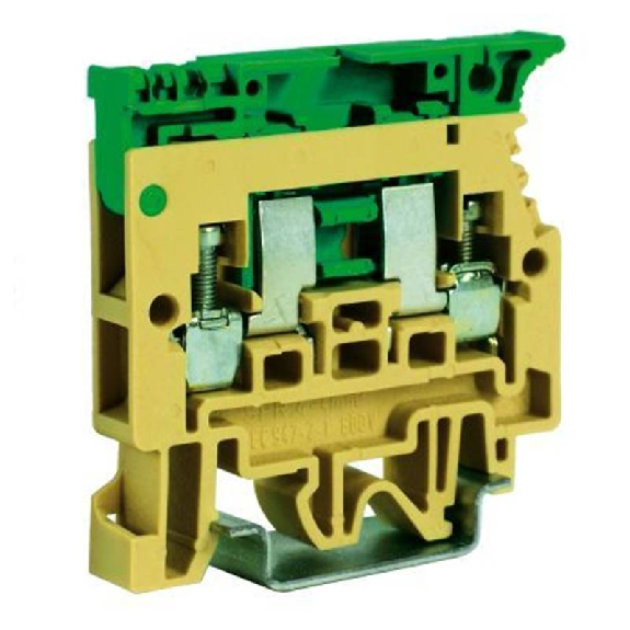 Bloc de jonction avec diode 1A, 4mm², beige, bornes à vis-Lire la description