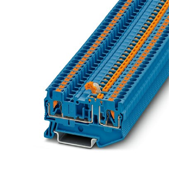 Bloc de jonction sectionnable, Push-in, 0,14-4mm², 20A, 400V, bleu-Lire la description