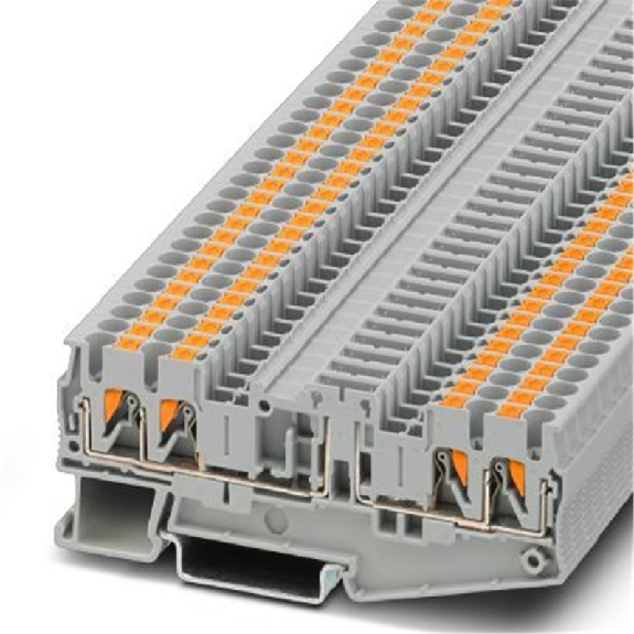 Bloc de jonction de sectionnement, Push-in, 0,14 - 4mm², gris-Lire la description