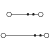 Bloc de jonction à 2 étages, Push-in, 0,14 - 4mm², gris