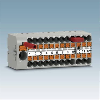 Bloc distributeur, 13 connexions, Push-in, 0,14 - 4mm², gris